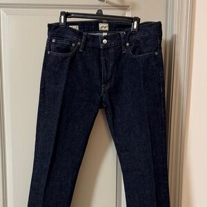 J. Crew Men's Deep Indigo Straight Jeans 32x30